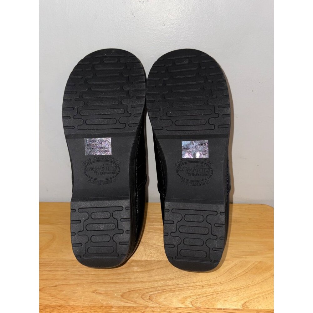 Easy Works Easy Street Women's Black Lead Work Shoes Clogs 9.5WW Slip Resistant - Picture 10 of 16